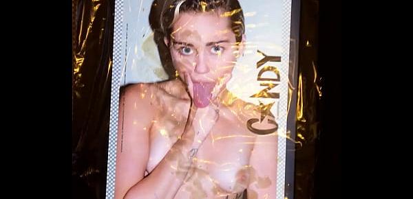  Miley Cyrus Cumtribute